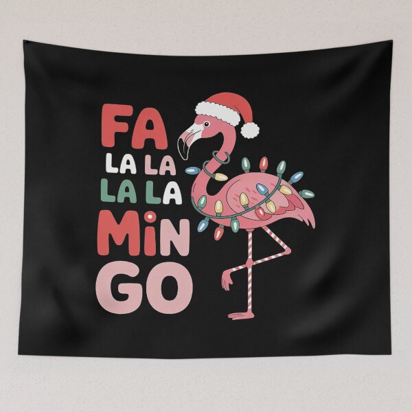 Item preview, Women's Fa La La Mingo Flamingo Christmas Tropical Xmas Tree Lights designed and sold by TyraYoung.