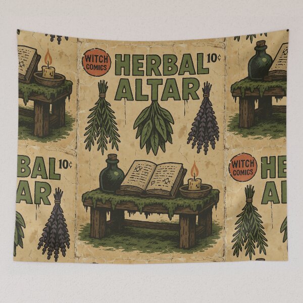 Item preview, Green Witch: Herbal Altar designed and sold by bapupa.