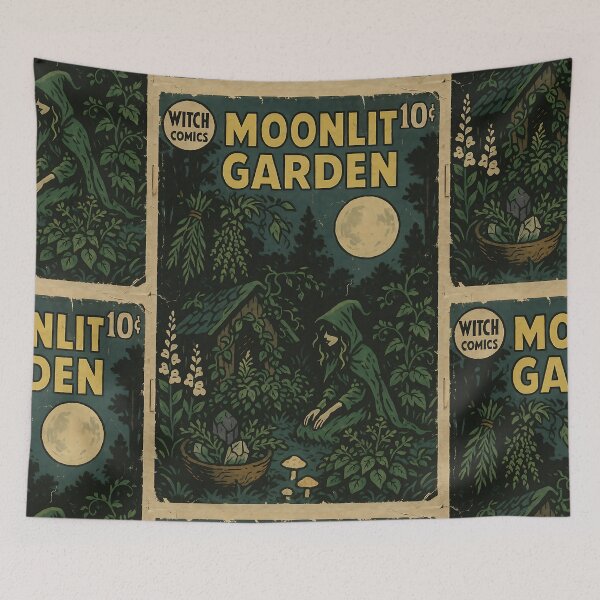Item preview, Green Witch: Moonlit Garden designed and sold by bapupa.