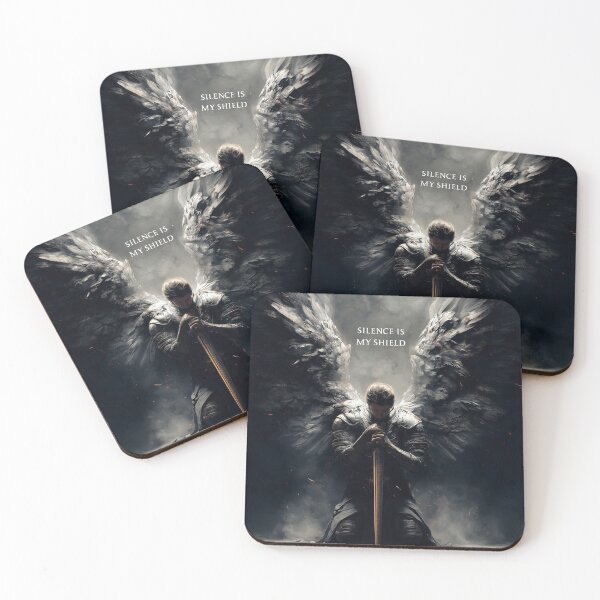 Item preview, Silent Guardian – Angelic Warrior of Shadows designed and sold by VisionaryVeils.
