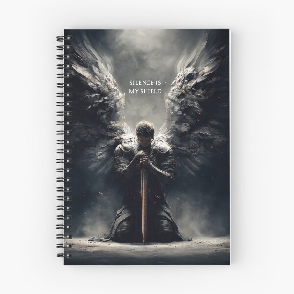 Item preview, Silent Guardian – Angelic Warrior of Shadows designed and sold by VisionaryVeils.