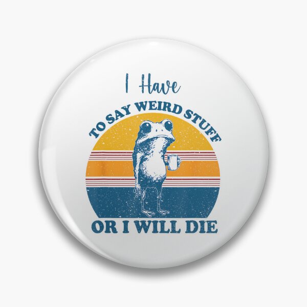 Item preview, Vintage Funny Humor Silly Style 90s Quote Frog designed and sold by JackyEstera.