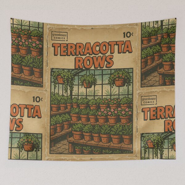Item preview, Greenhouse Aesthetic: Terracota Rows designed and sold by bapupa.