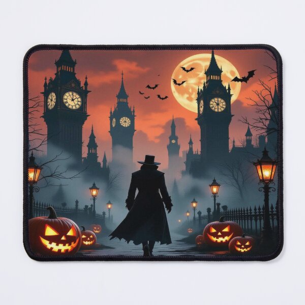 Item preview, HalloweenWalk – GothicForest, glowing pumpkins & ShadowElegance between MoonlightMystery and MechanicDreams designed and sold by FotoworldEdel.
