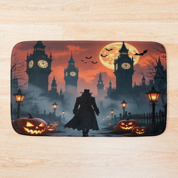 Item preview, HalloweenWalk – GothicForest, glowing pumpkins & ShadowElegance between MoonlightMystery and MechanicDreams designed and sold by FotoworldEdel.