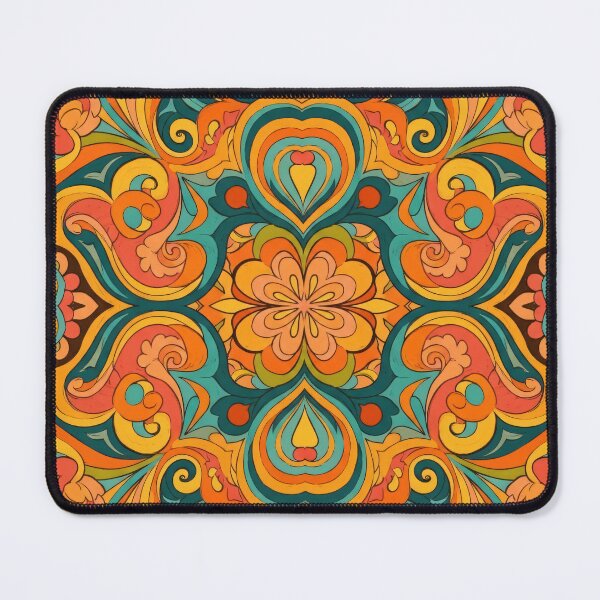 Item preview, Retro Psychedelic Bloom designed and sold by Kaleidoscope Print.