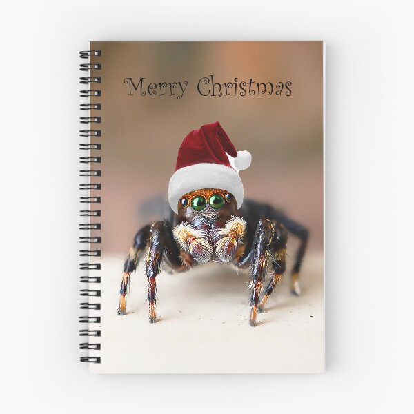 Item preview, Have a very Merry Christmas from Hubert the Jumping spider. designed and sold by Cornishinoz.