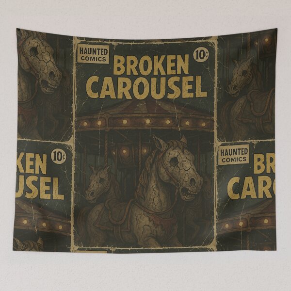 Item preview, Haunted Carnival: Broken Carousel designed and sold by bapupa.