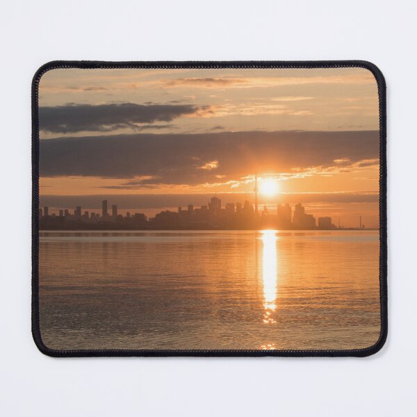 Item preview, Brilliant Morning Glory Above Toronto Skyline Silhouette designed and sold by Georgia Mizuleva.