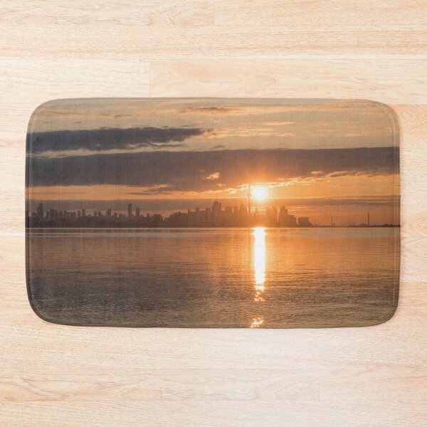 Item preview, Brilliant Morning Glory Above Toronto Skyline Silhouette designed and sold by Georgia Mizuleva.