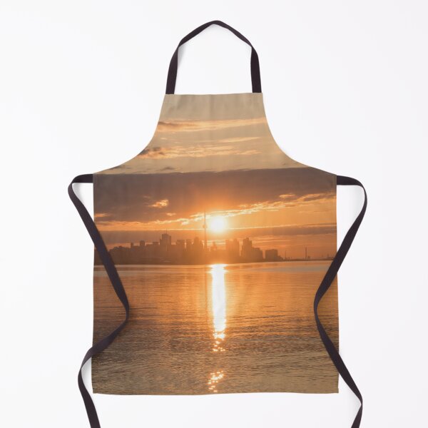 Item preview, Brilliant Morning Glory Above Toronto Skyline Silhouette designed and sold by Georgia Mizuleva.