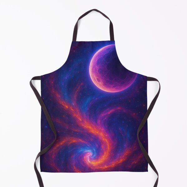 Item preview, Galactic Embrace: Crimson Nebula & Moonlit Planet Dream designed and sold by OandSDesigns23.