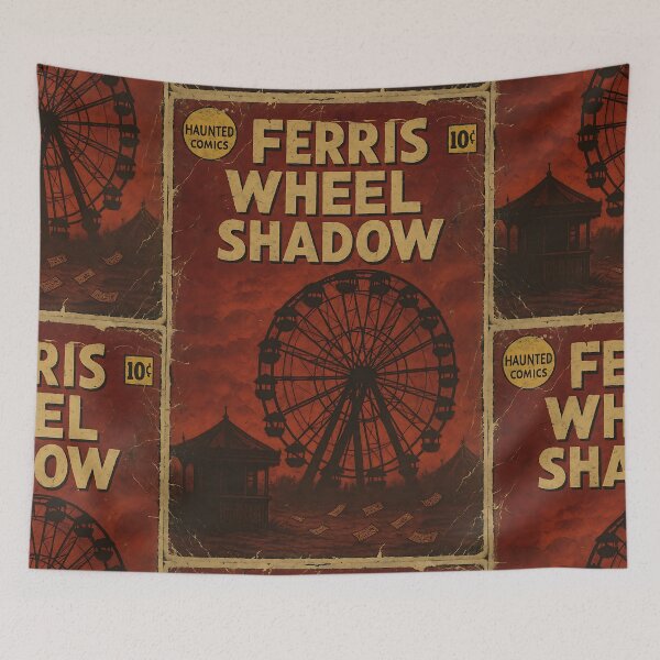 Item preview, Haunted Carnival: Ferris Wheel Shadow designed and sold by bapupa.