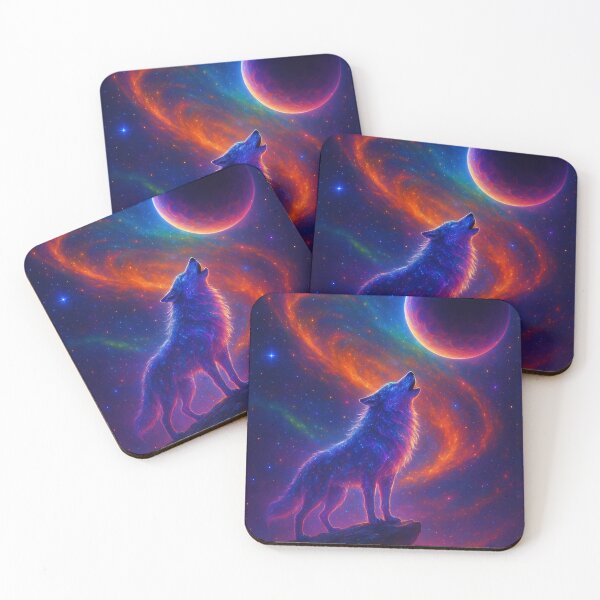 Item preview, Cosmic Wolf Howl phone case  designed and sold by OandSDesigns23.