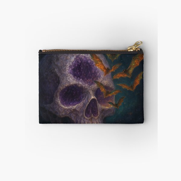Item preview, Celestial Amethyst Skull and Nebula Bats designed and sold by OandSDesigns23.