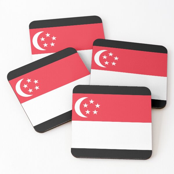 Artikelvorschau, Singapur Flagge – Crescent City Garden Glow entworfen und verkauft von Dany05117671.