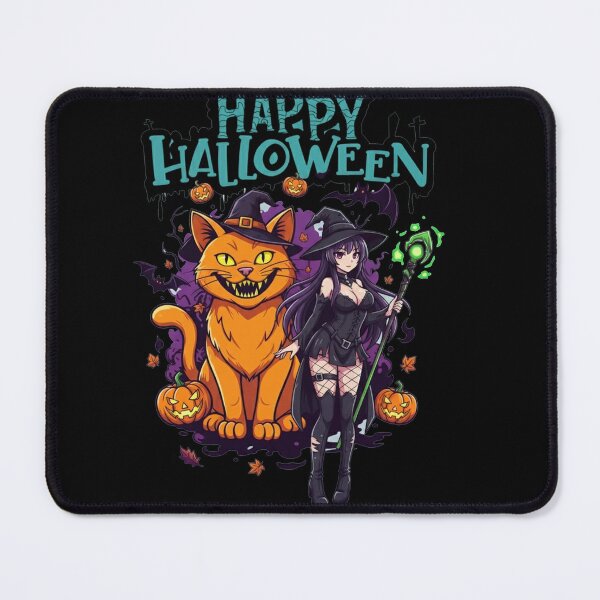 Item preview, Happy Halloween Neko Manga T-shirt designed and sold by gura1987.