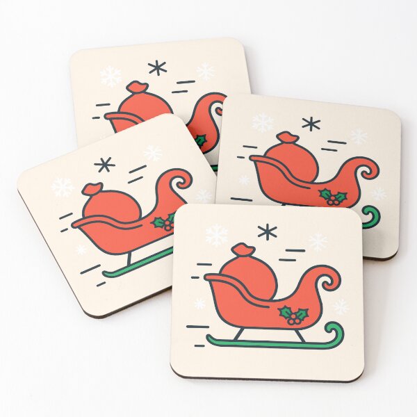 Item preview, Slay All Day | Red and Green Santa Sleigh Christmas Gift Sack designed and sold by ArcticPastel.