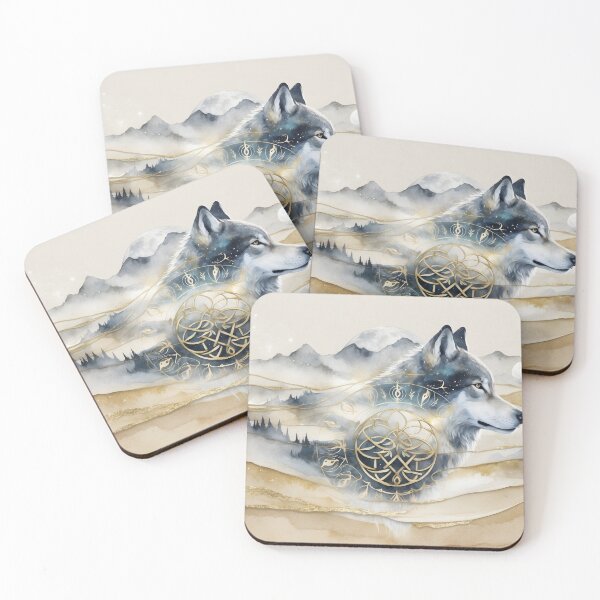 Item preview, Dreamwoven Guardian Wolf – Lunar Wisdom of Amarok designed and sold by LaLi-Designs.