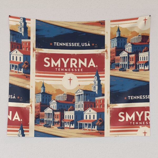 Item preview, Smyrna Tennessee 1950s USA Vintage Travel Tourism designed and sold by TravelersGems.