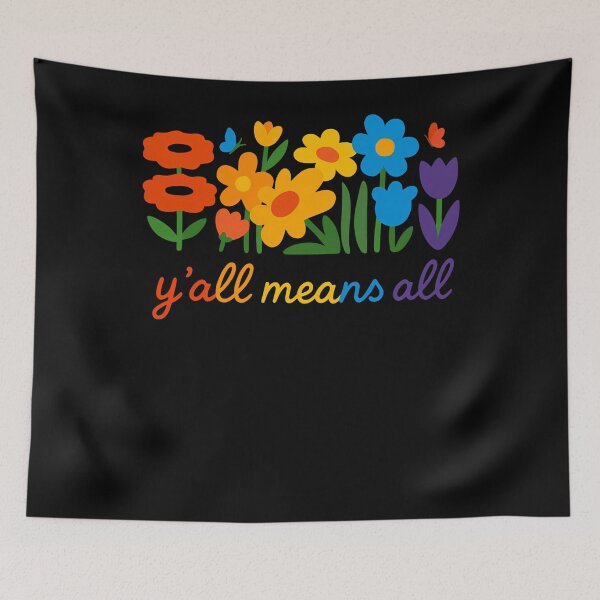 Item preview, LGBTQ Diversity Y'all Pride Means All Flower designed and sold by papertaless.