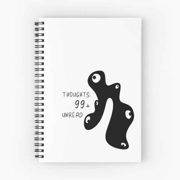 Item preview, Thoughts 99+ Unread – Overthinking & ADHD Humor Design | Mental Health T-Shirt, Sticker & Mug designed and sold by atelier-biurni.