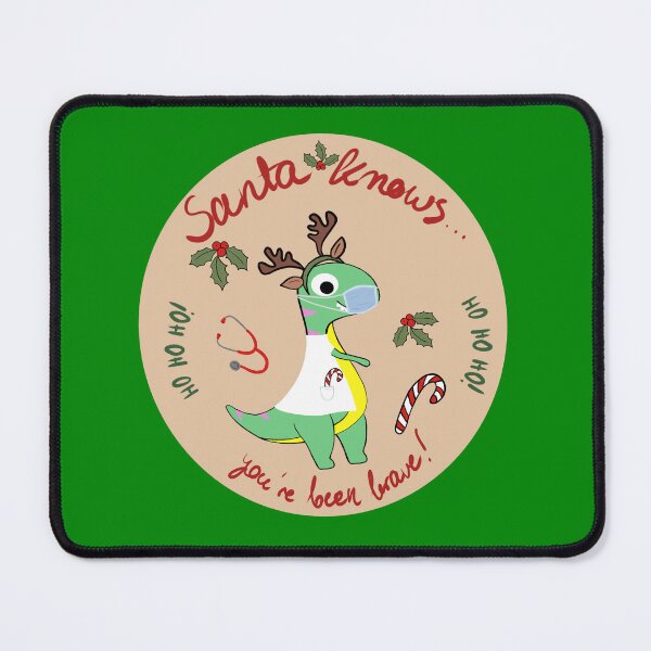 Item preview, Brave Dino Doctor – T-Rex Christmas Sticker for Kids designed and sold by karolaart.