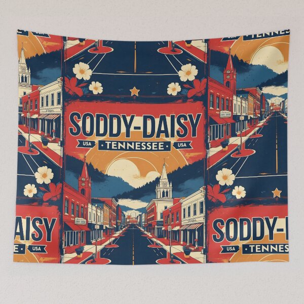 Item preview, Soddy Daisy Tennessee 1950s USA Vintage Travel Tourism designed and sold by TravelersGems.