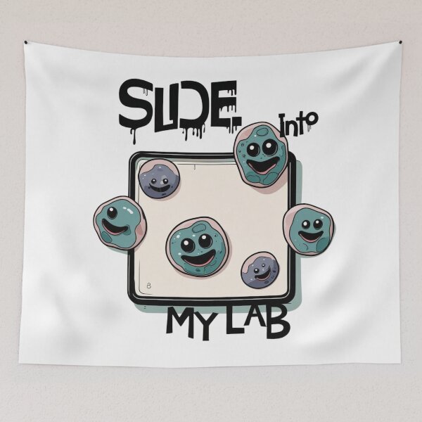 Item preview, Slide Into My Lab – Cute Funny Pathologist / Lab Tech Design designed and sold by jelonkaa.