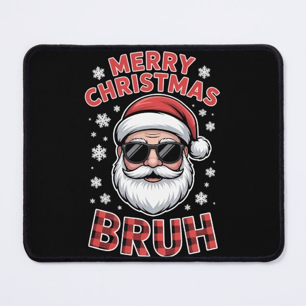 Item preview, Merry Christmas Bruh Red Plaid Funny Santa Claus Men Women designed and sold by papertaless.