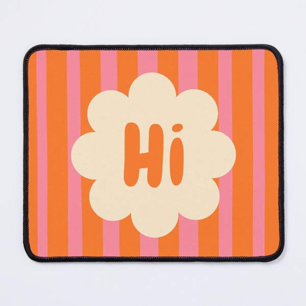 Item preview, Hi Greeting in Retro Playful Design designed and sold by nineFlorals.