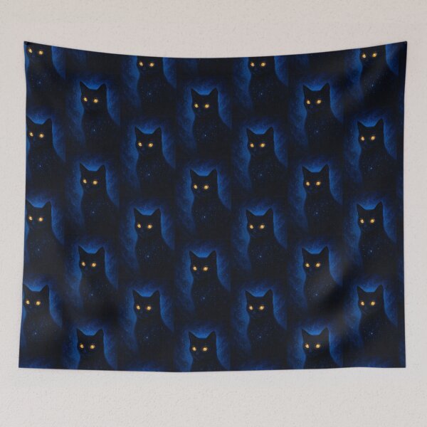 Item preview, Ethereal Celestial Cat Silhouette designed and sold by OandSDesigns23.
