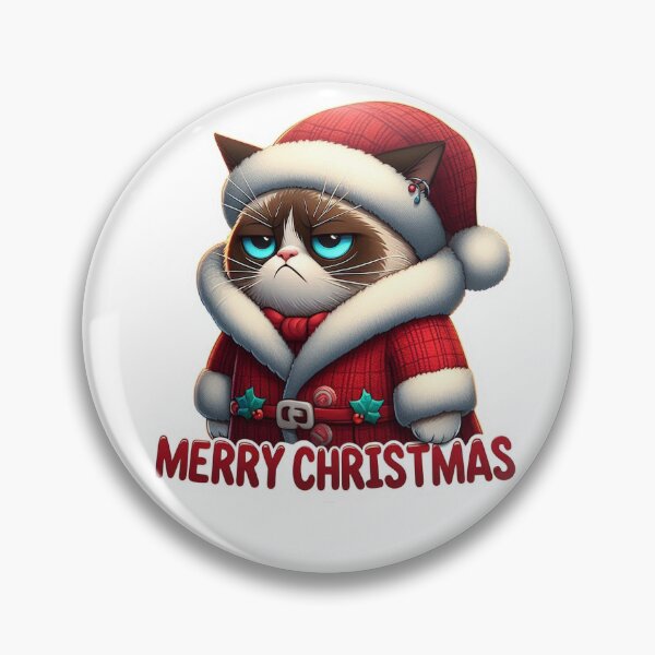 Item preview, Annoyed Santa Cat, grumpy Christmas everyone! designed and sold by Artis-t-fun.