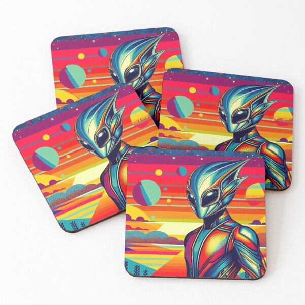 Item preview, colorful alien design designed and sold by Dogandesighn.