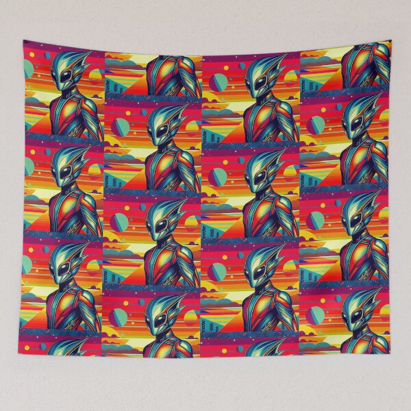 Item preview, colorful alien design designed and sold by Dogandesighn.