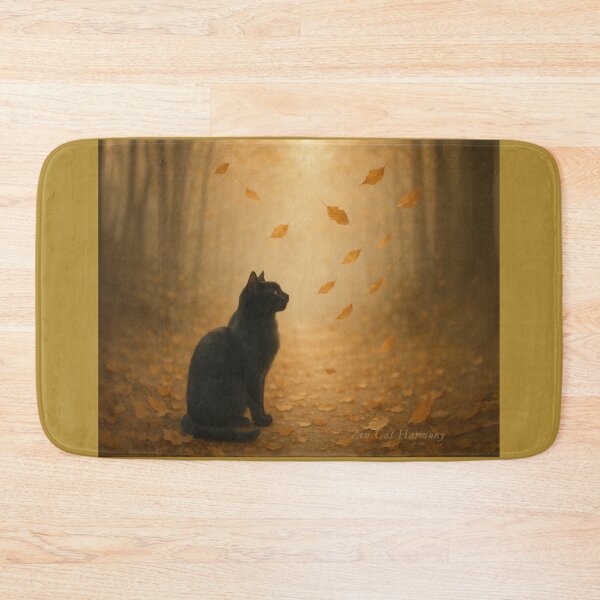 Item preview, Gentle Release — Autumn Cat in Amber Light designed and sold by TakaArtWorks.