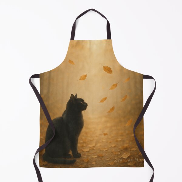 Artikelvorschau, Sanftes Loslassen – Herbstkatze im bernsteinfarbenen Licht entworfen und verkauft von TakaArtWorks.