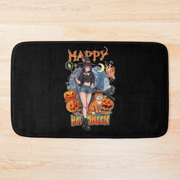 Item preview, Happy halloween cat and witch T-Shirt designed and sold by gura1987.