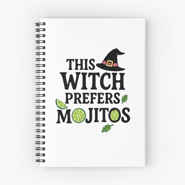 Item preview, Funny Halloween Witch Loves Mojitos Design designed and sold by RuweisVibes.