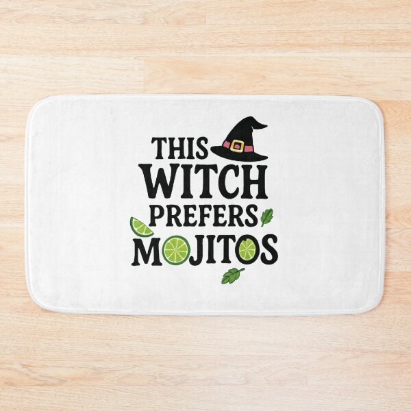 Item preview, Funny Halloween Witch Loves Mojitos Design designed and sold by RuweisVibes.