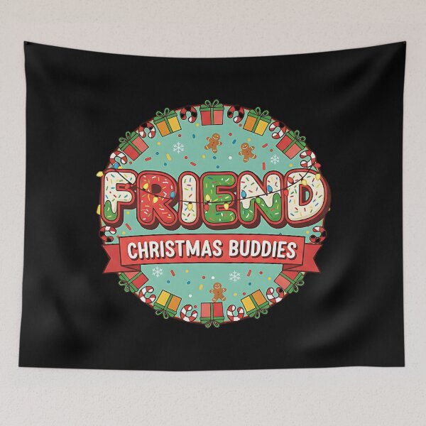 Item preview, Sweet Christmas Buddies Friends Holiday Design designed and sold by Silent Watch Threads..