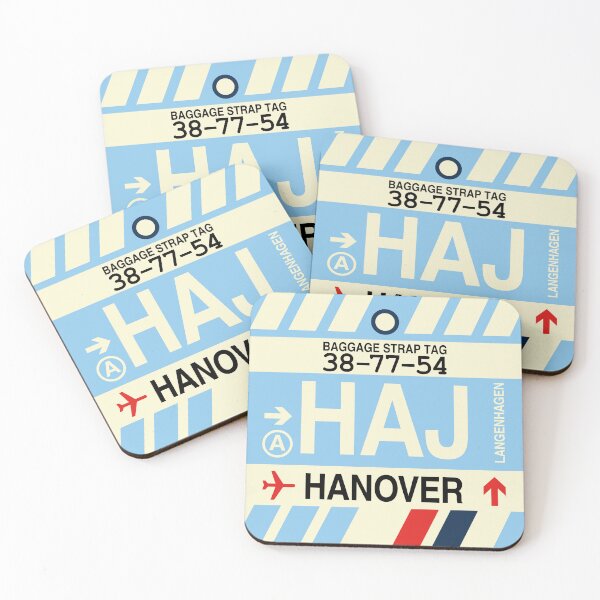 Item preview, HAJ Hanover • Airport Code Art • Jet Age Design designed and sold by YHMDesigns.