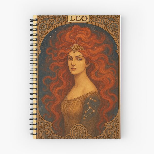 Item preview, Leo Zodiac Goddess Art Nouveau Poster designed and sold by OandSDesigns23.