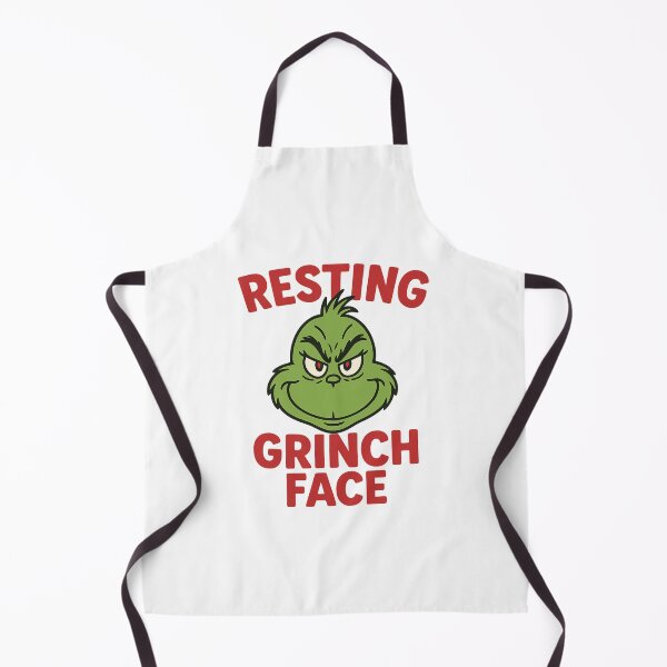 Item preview, Resting Grinch Face | Green and Red Funny Humor Christmas Cartoon designed and sold by ArcticPastel.