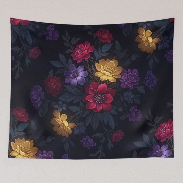 Item preview, Midnight Petal Harmony designed and sold by Kaleidoscope Print.