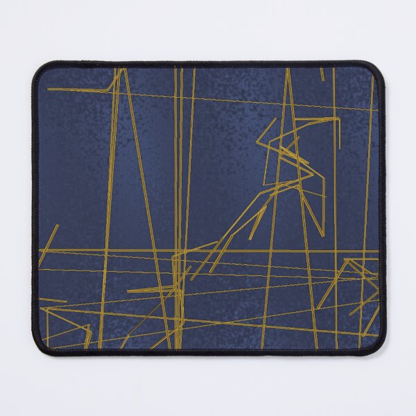 Item preview, Kintsugi gold blue pattern designed and sold by CLEARART7.