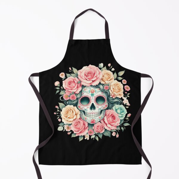 Item preview, Sugar Skull Adorned with Pastel Roses designed and sold by Dominik1994.