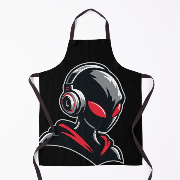 Item preview, Alien with Headphones – Minimalist Techno & Rave Design designed and sold by drizzd.