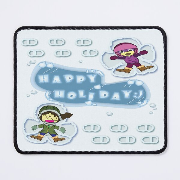 Item preview, Happy holiday with Mr.purple bear and friend, Long weekends, Playing Snow angel, Winter holiday designed and sold by Figaro-17.