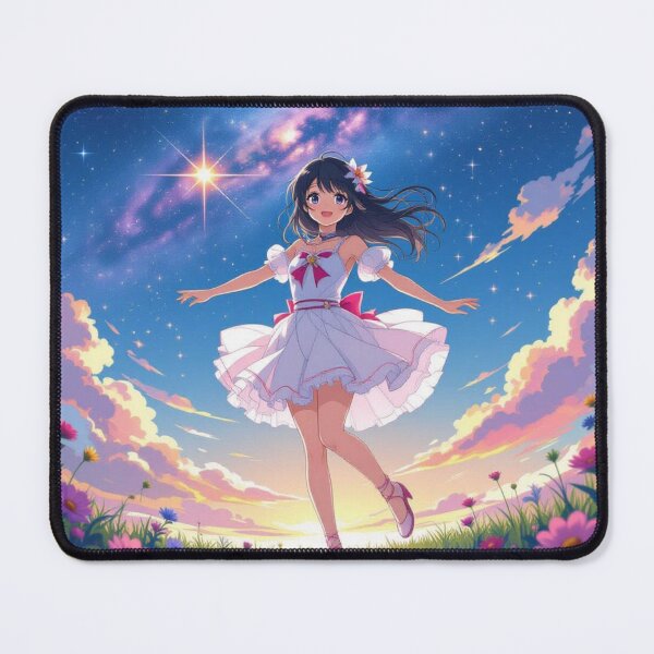 Item preview, GalaxyBallet – AnimeGirl dancing through FlowerDreams & StardustEmotion between PastelSky and JoyfulElegance designed and sold by FotoworldEdel.
